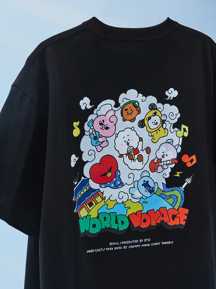 📦訂購 韓國代購 Line Friends BT21 (WORLD VOYAGE) SHORT SLEEVE T-SHIRT 短袖T恤