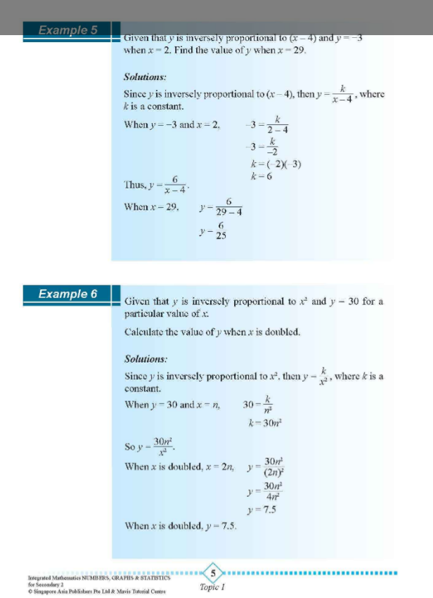 Secondary 2 Integrated Mathematics Numbers, Graphs & Statistics