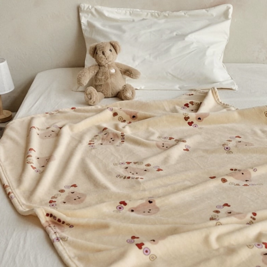 DTD彩字軟萌物語系列-極細觸感毛絨毯