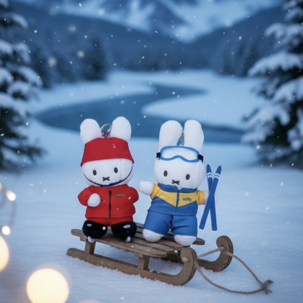 [Miffy] 冬季奧運會 Miffy 公仔匙扣 (2款)