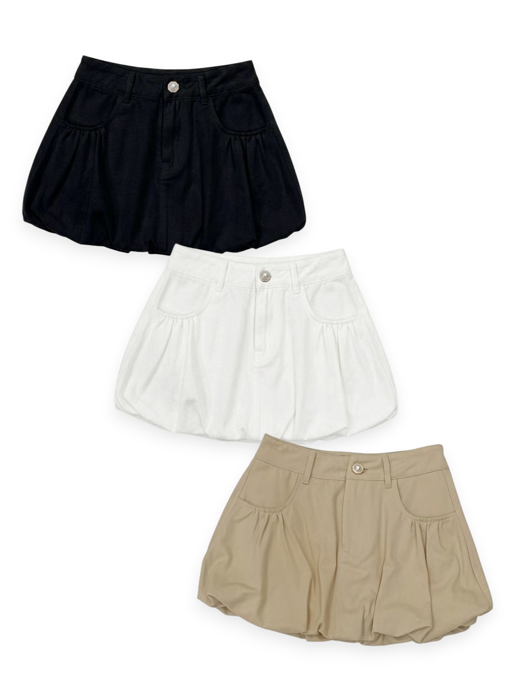 Denim Bubble Shorts M241