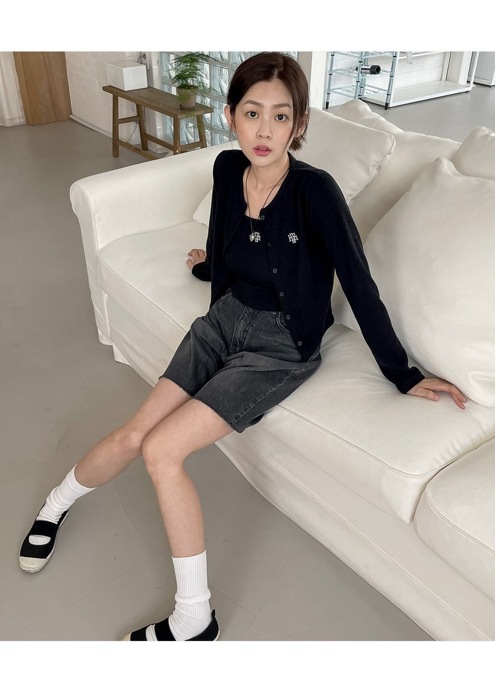 <預訂>🇰🇷MuahMuah Logo slim fit knit sleeveless