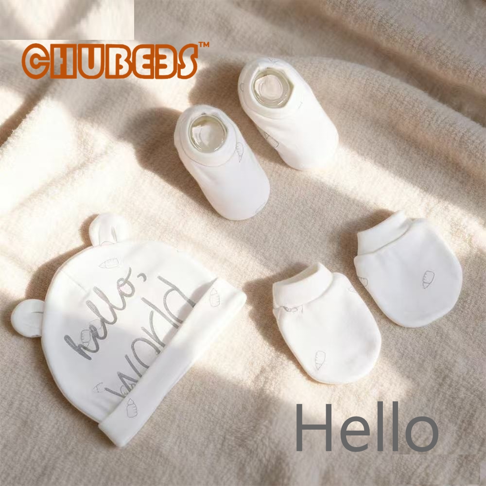 CHUBEES 帽子手襪套(3件) Baby Hat & Mittens Set (3-Piece)