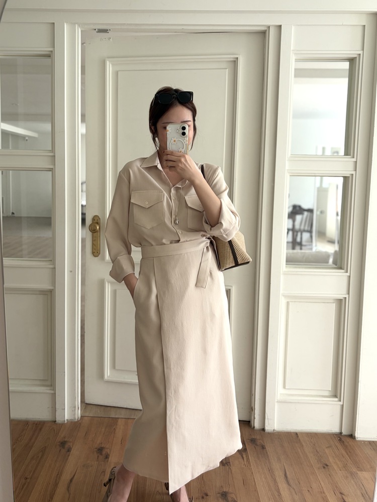 The Colette Wrap Set (Light Beige)