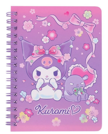 Kuromi 單行線圈簿 10.5x14.5cm