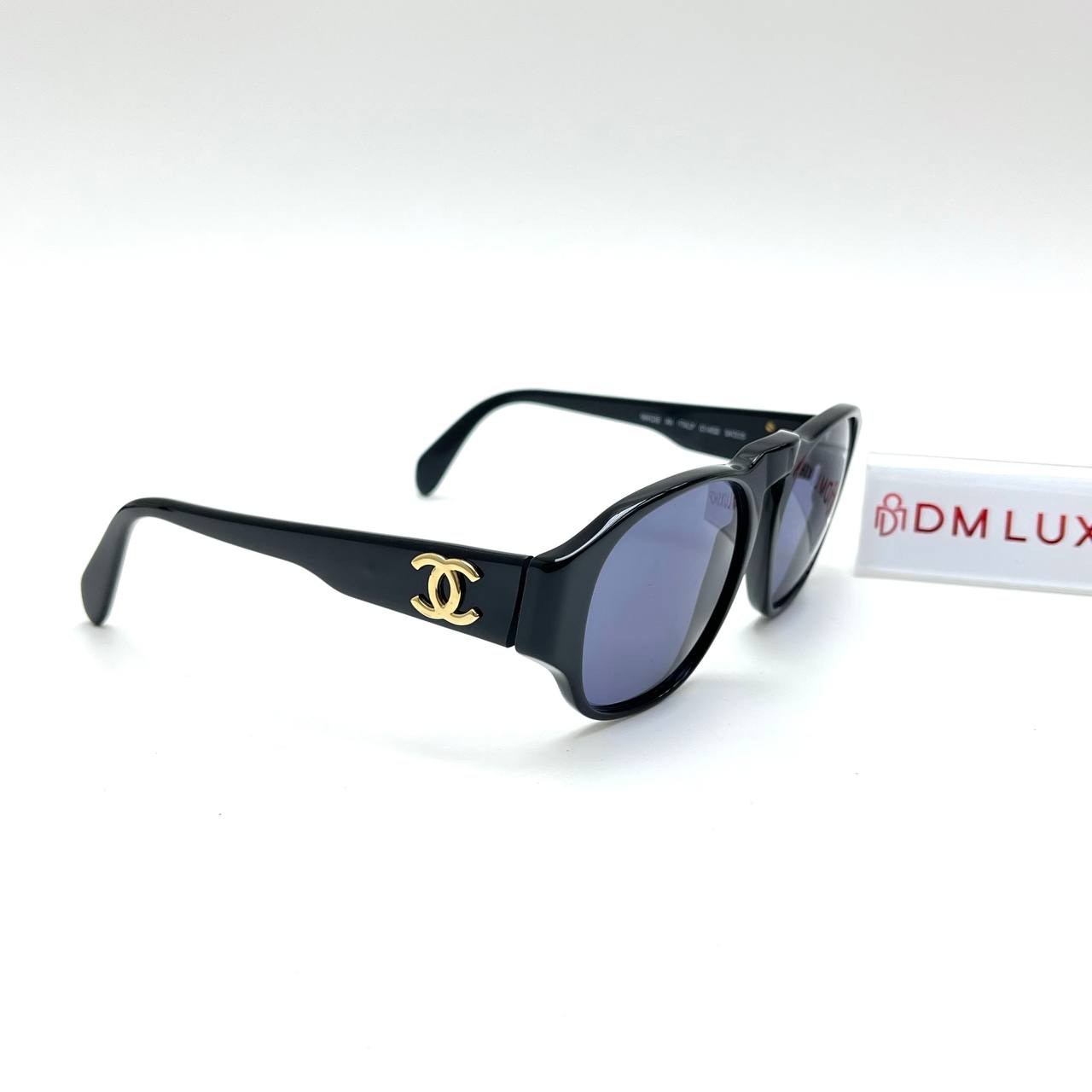 Chanel CC Black Sunglasses GHW