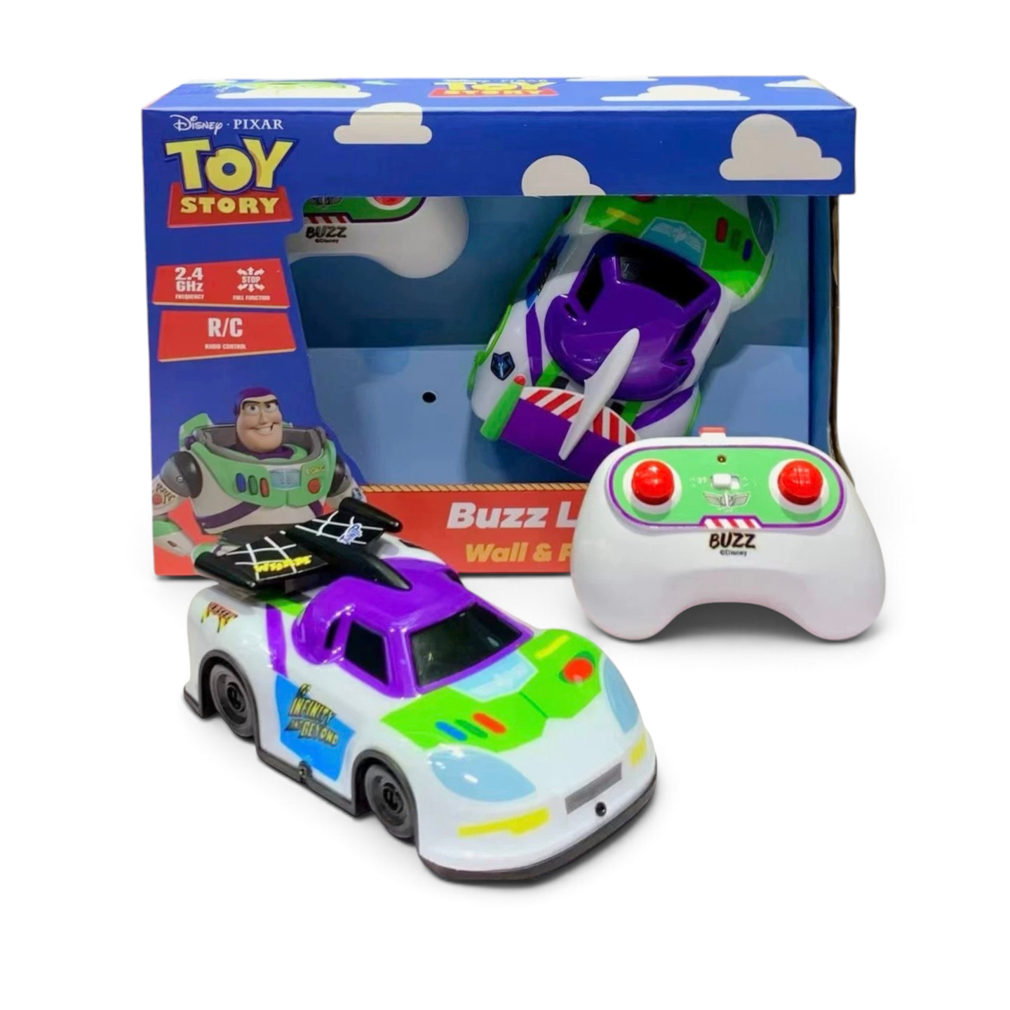 正版 Disney Pixar Toy Story 反斗奇兵 Buzz Lightyear 巴斯光年 2.4GHz 遙控爬牆車