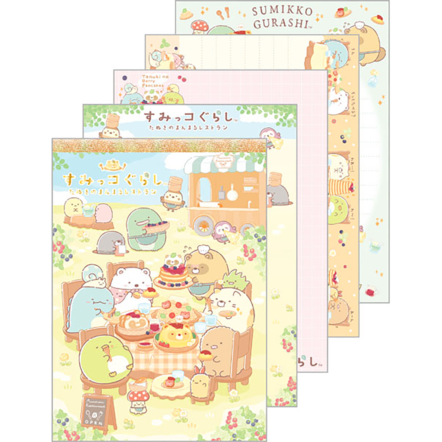 角落生物 - 狸貓餐廳系列記事本 (草地聚餐款)