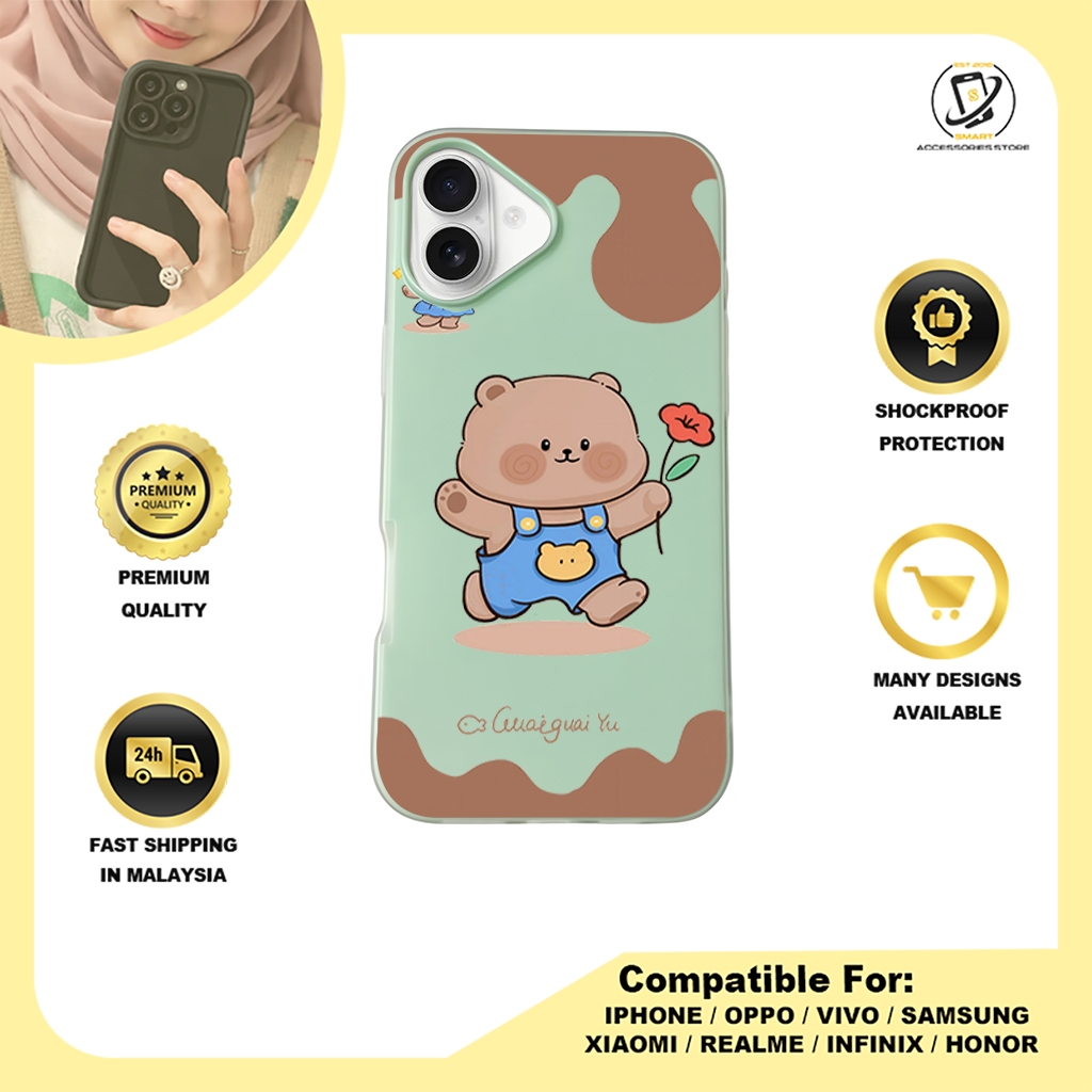 JELLY CASE PHONE FOR IPHONE - DESIGN BEAR C