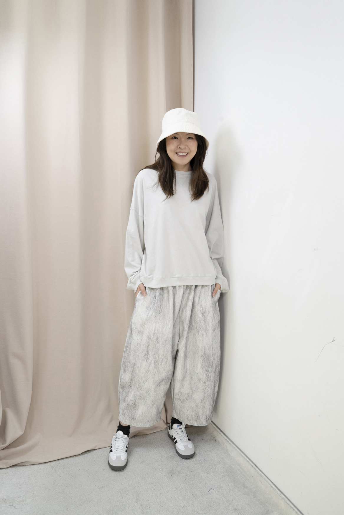 工業藝術風造型闊腳褲（3色）