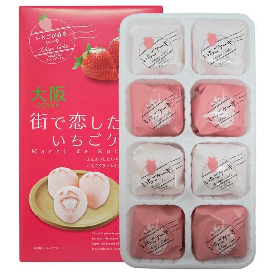 （截單後一星期到貨）🇯🇵日本直送 富士製菓 街之戀香蕉/草莓蛋糕 8個入