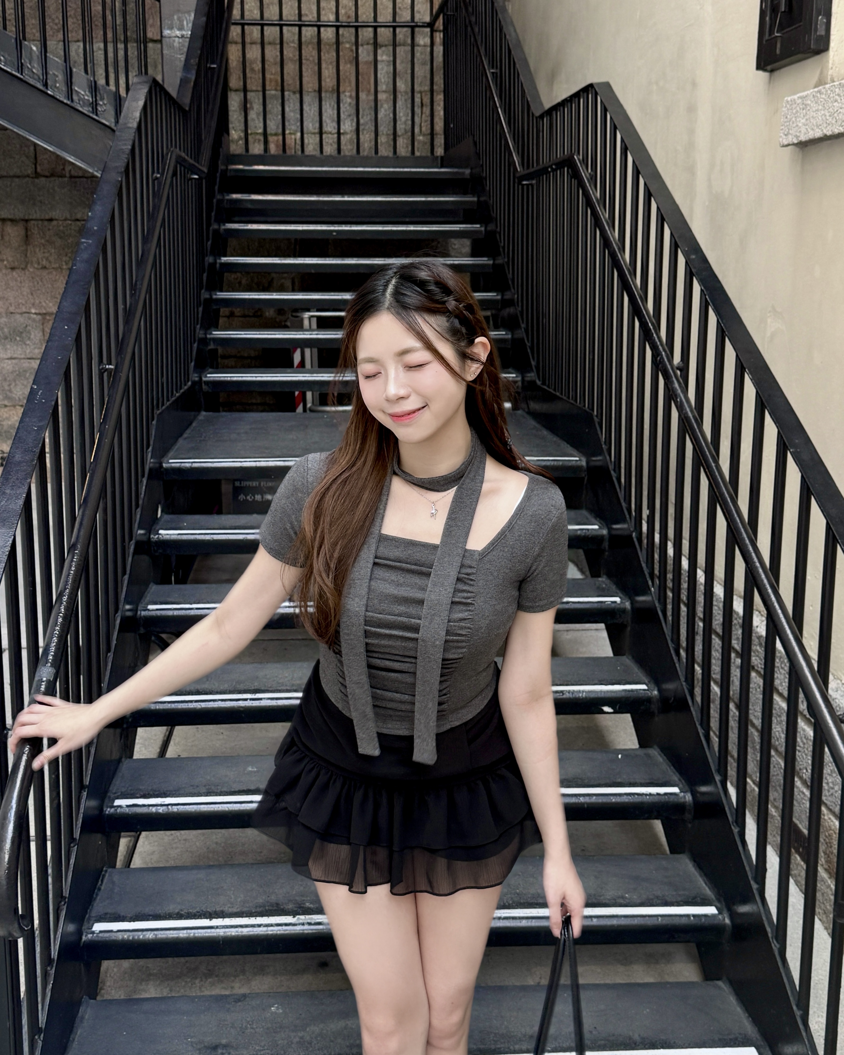  【 ˶˙ᵕ˙店主自留🎀 | 小個子PICK！甜度爆表～一層層輕紗！蝴蝶結點綴🫧蛋糕裙褲🤍 】 Lovely Cake Ruffle Skirt(兩色入)