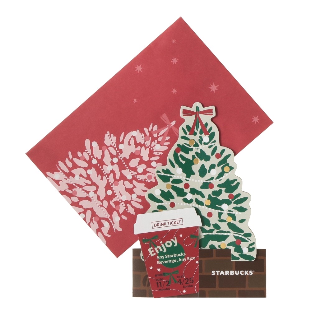 🎀【預訂】 Starbucks JP Colors of Holiday 聖誕節樹型飲品卡