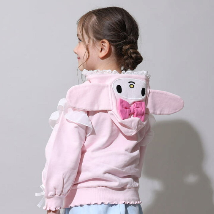 🇯🇵預訂 日本直送🇯🇵Babydoll x Sanrio系列四色人物造型帽絲帶荷葉邊拉鍊外套