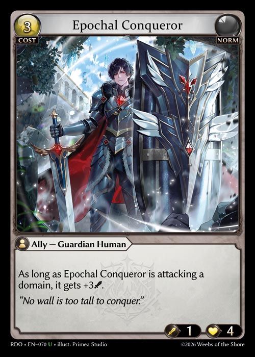 Epochal Conqueror / RDO-070 (U)