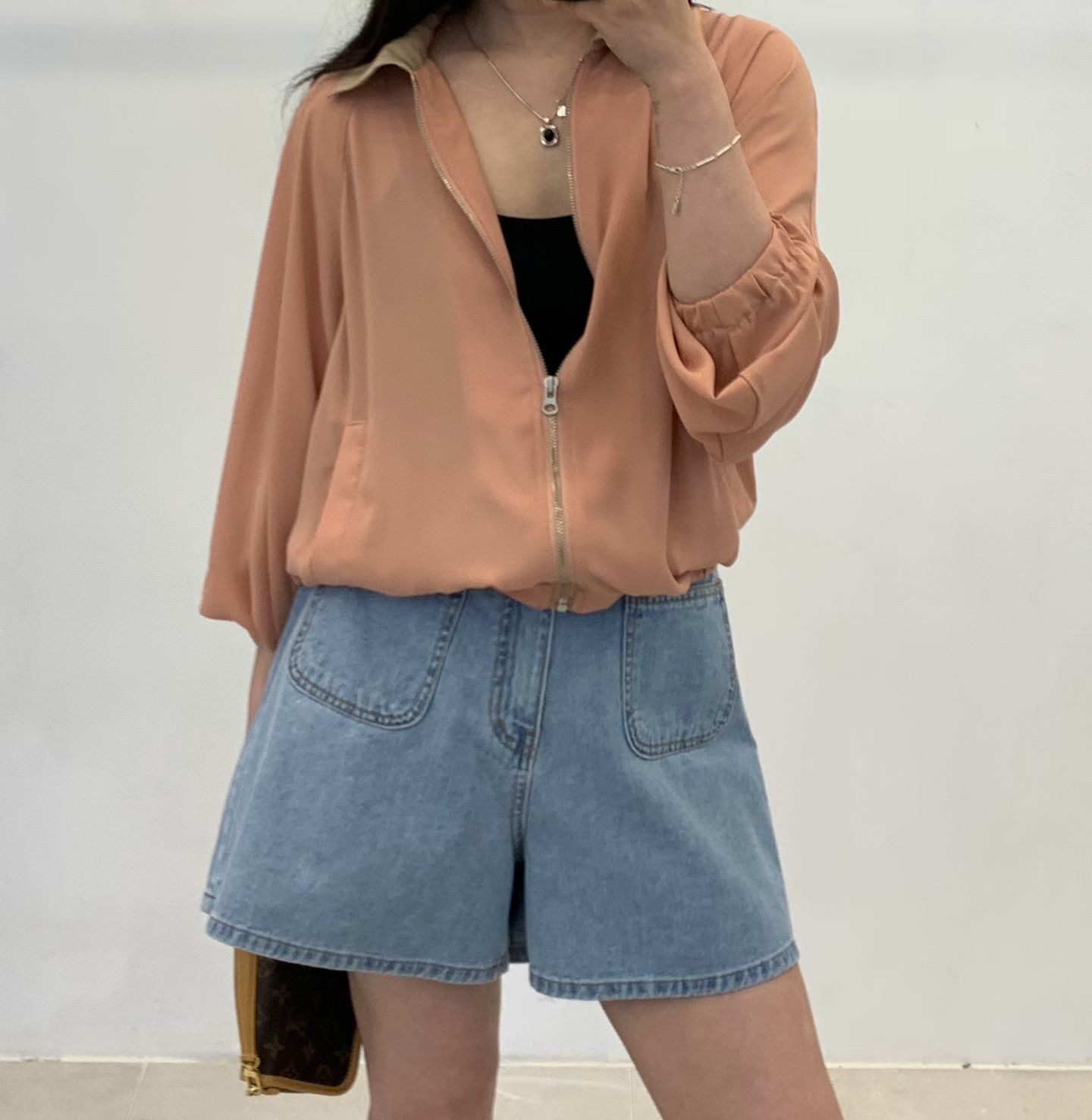 FP03_04 A-CUT雙袋牛仔短褲