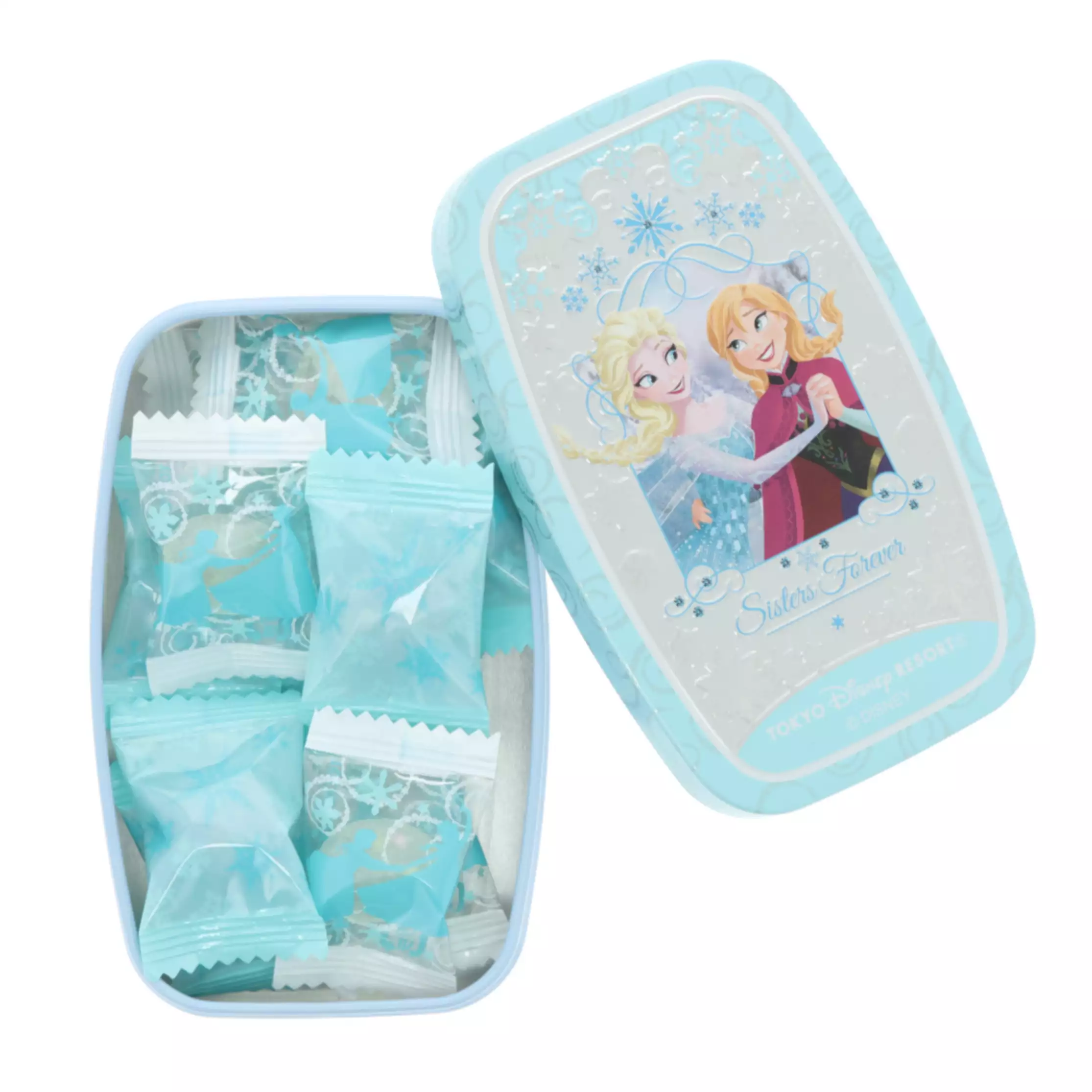 日本現貨📍東京迪士尼冰雪奇緣圖案鐵盒糖果