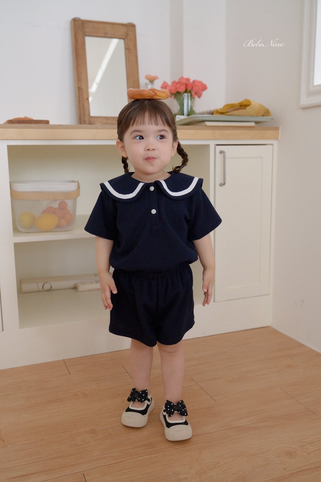 ☀️預訂 韓國直送☀️🇰🇷Bebenine兩色海洋風水手領短袖上下套裝