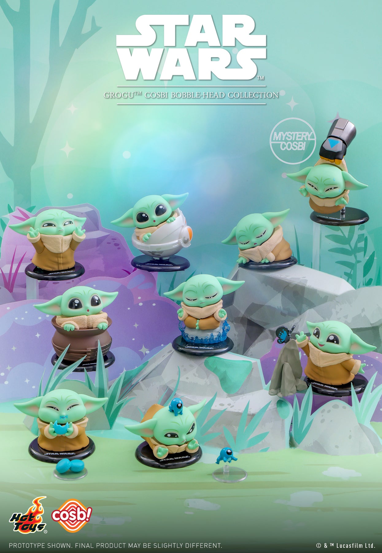 [星球大戰] Hot Toys CBX250 Grogu Cosbi 搖頭公仔系列 (英文) | 1件