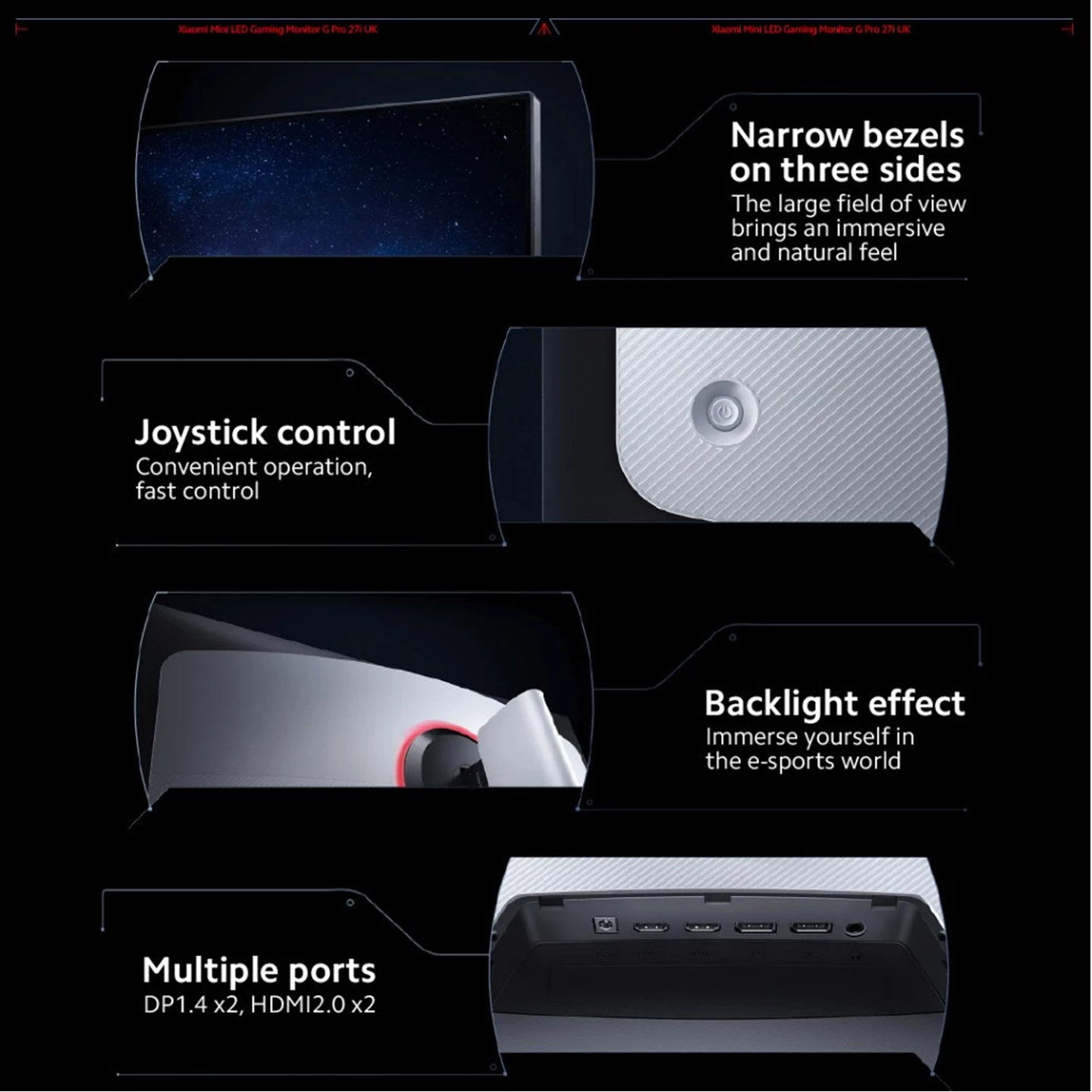 Xiaomi 27" G Pro 27i Mini LED Gaming Monitor 180Hz (ELA5587UK)