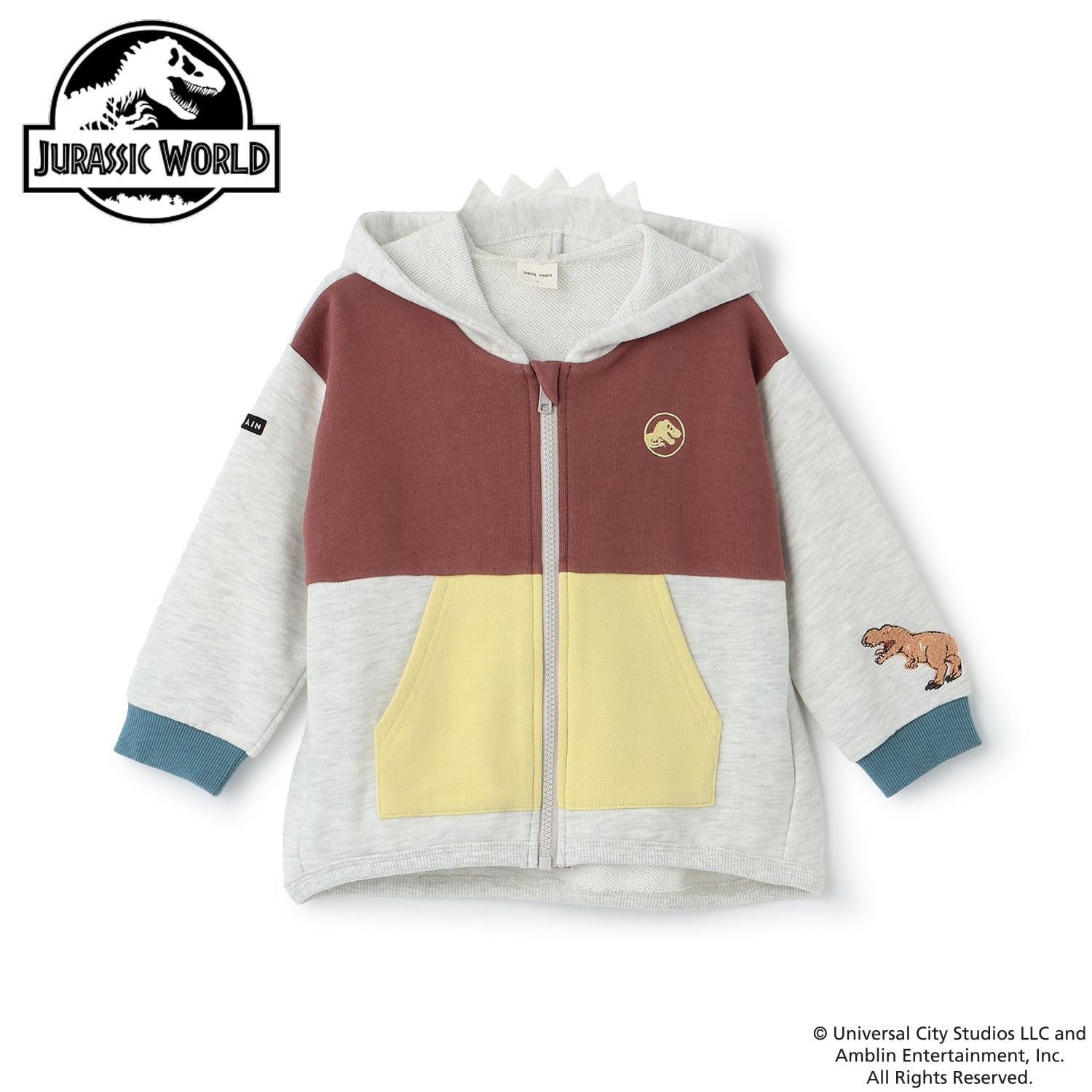 🆕【⭐訂購⭐】🇯🇵日本直送 🌀#JurassicWorld 恐龍刺繡 立體裝飾 連帽外套［2款選］🌀 [ELIA-0019][261004]