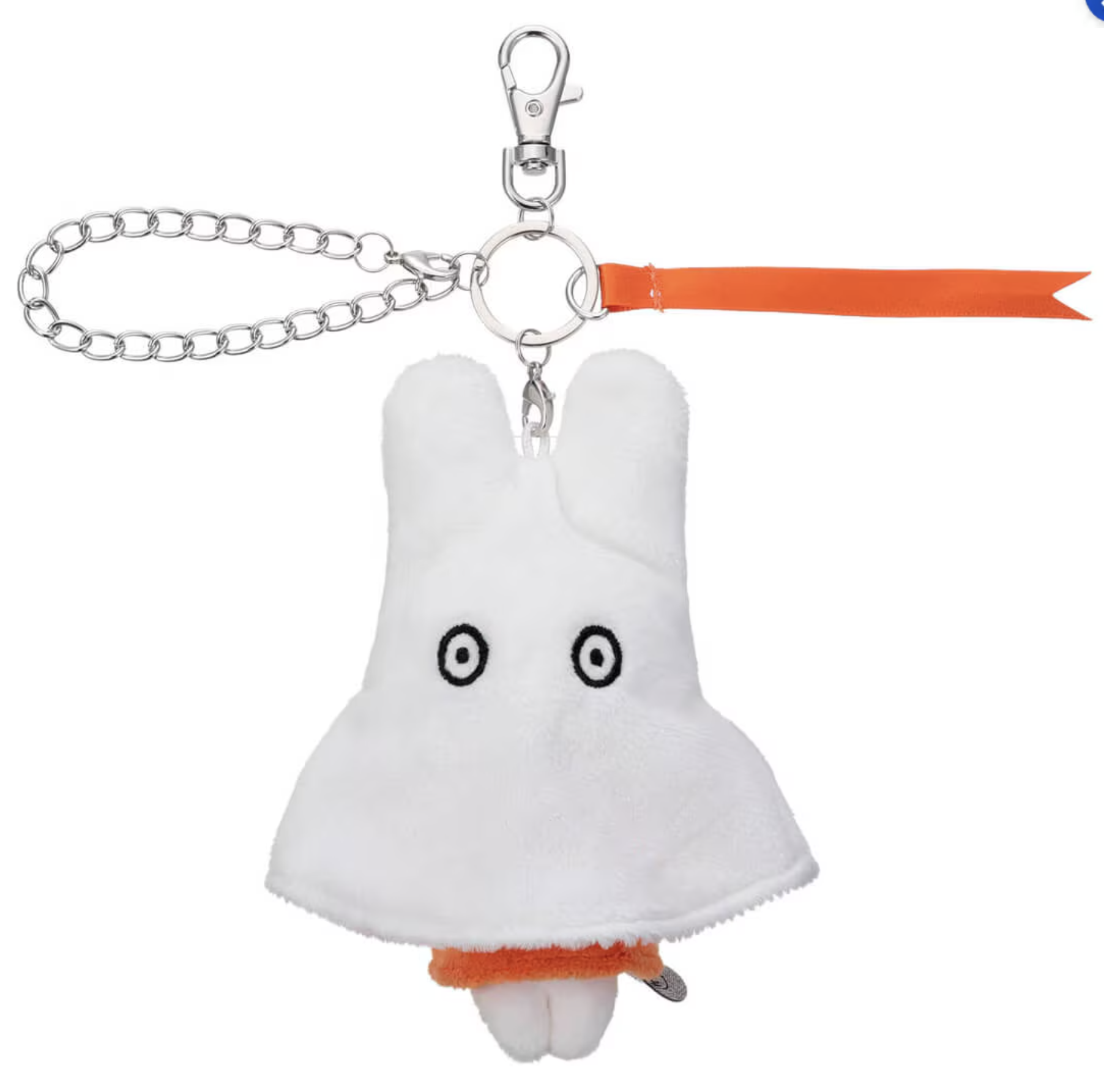 Miffy幽靈米菲兔 坐姿款 絨毛公仔鑰匙吊飾