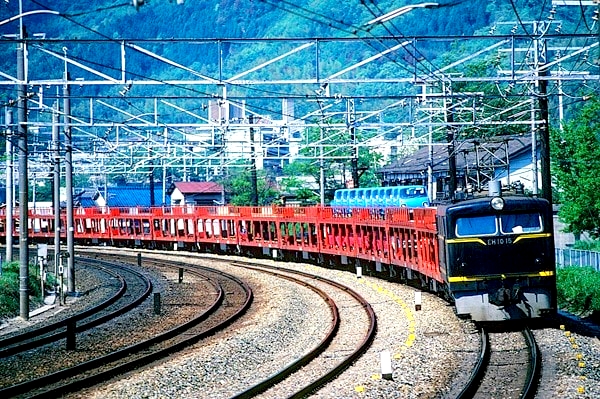 Kato N規 Ku5000汽車運輸貨車 （紅色連小汽車）