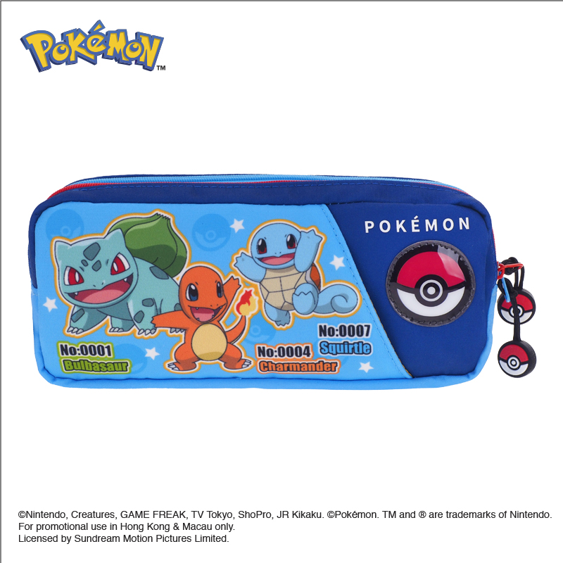Pokémon Pencil Pouch 雙拉鏈筆袋