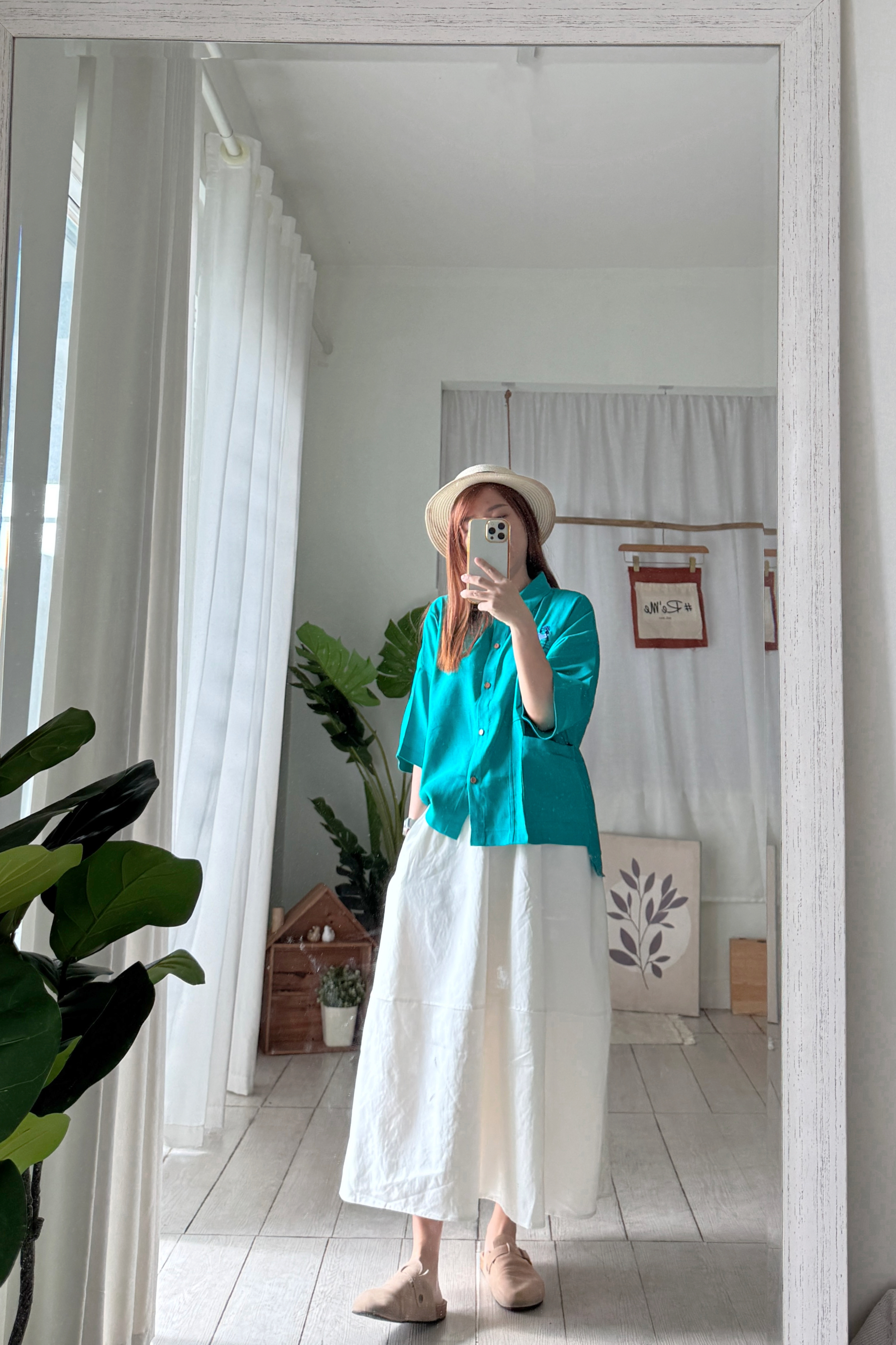 日系文艺蝙蝠袖衬衫