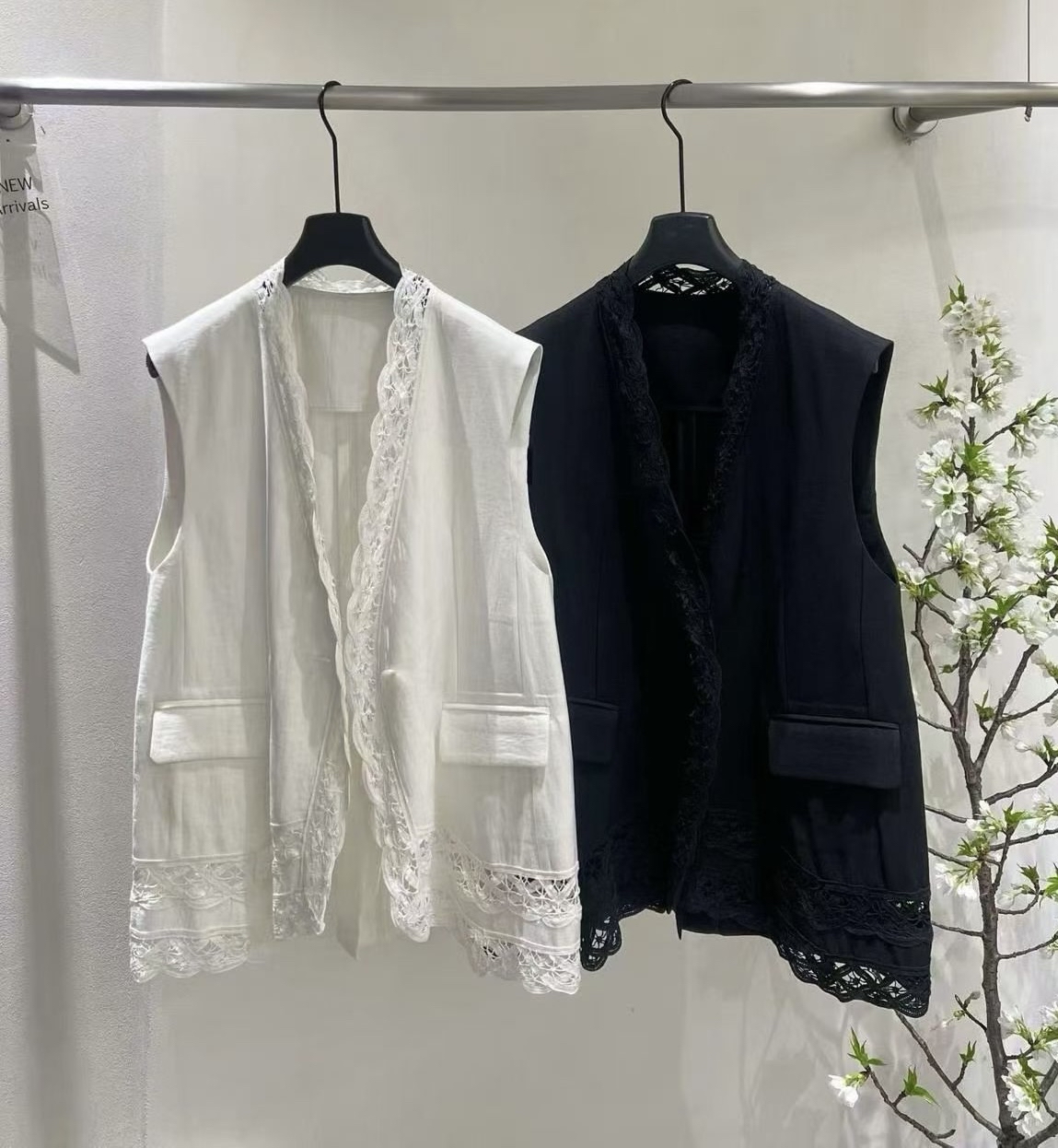 Cotton x 通花背心外套