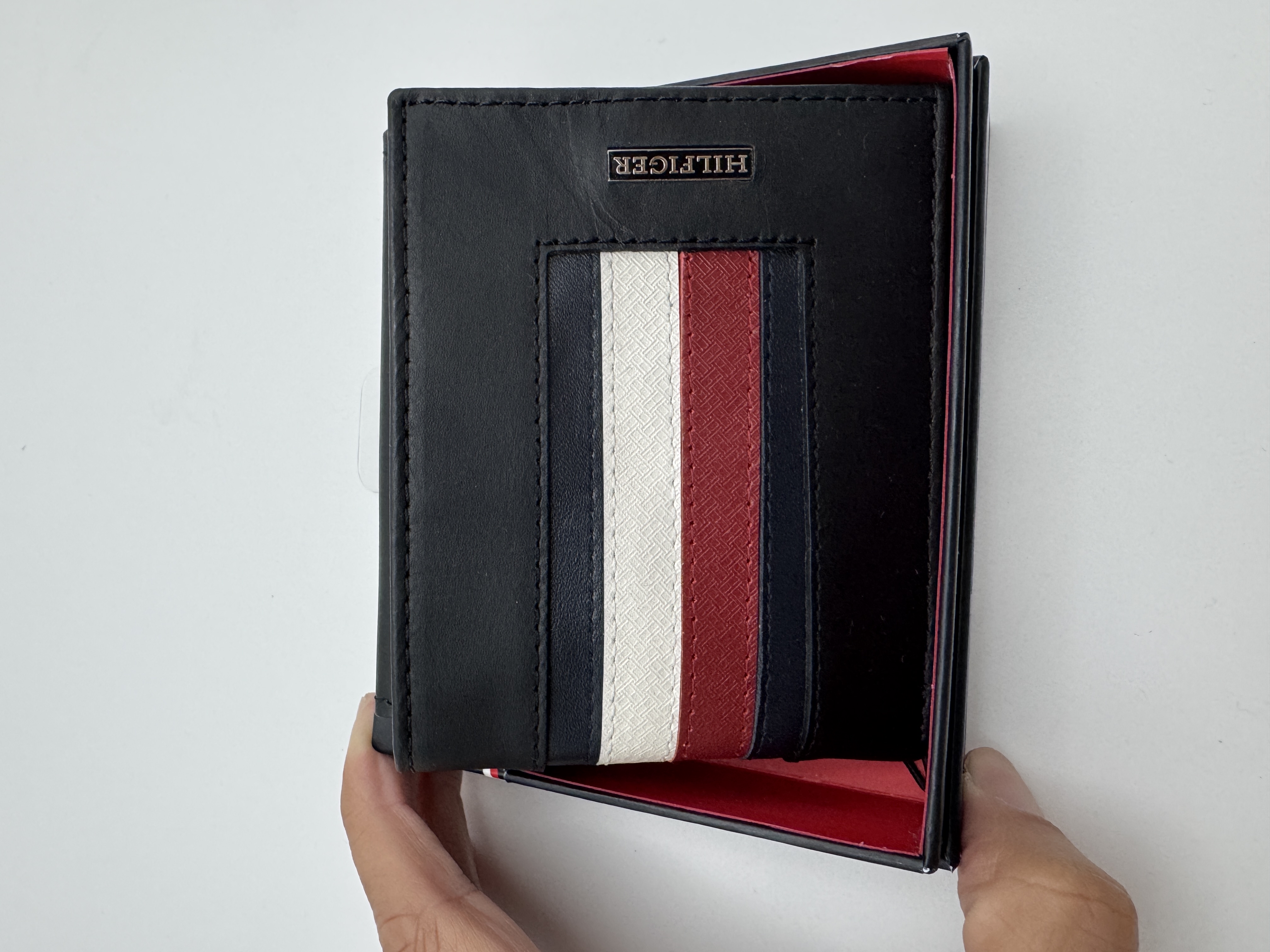 Tommy Hilfiger黑色皮銀包 (香港現貨) - TH1283