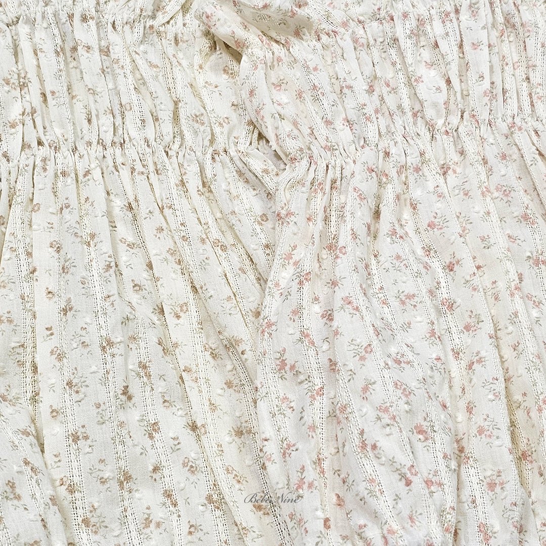 ☀️預訂 韓國直送☀️🇰🇷Bebenine兩色小碎花荷葉邊吊帶包屁衣