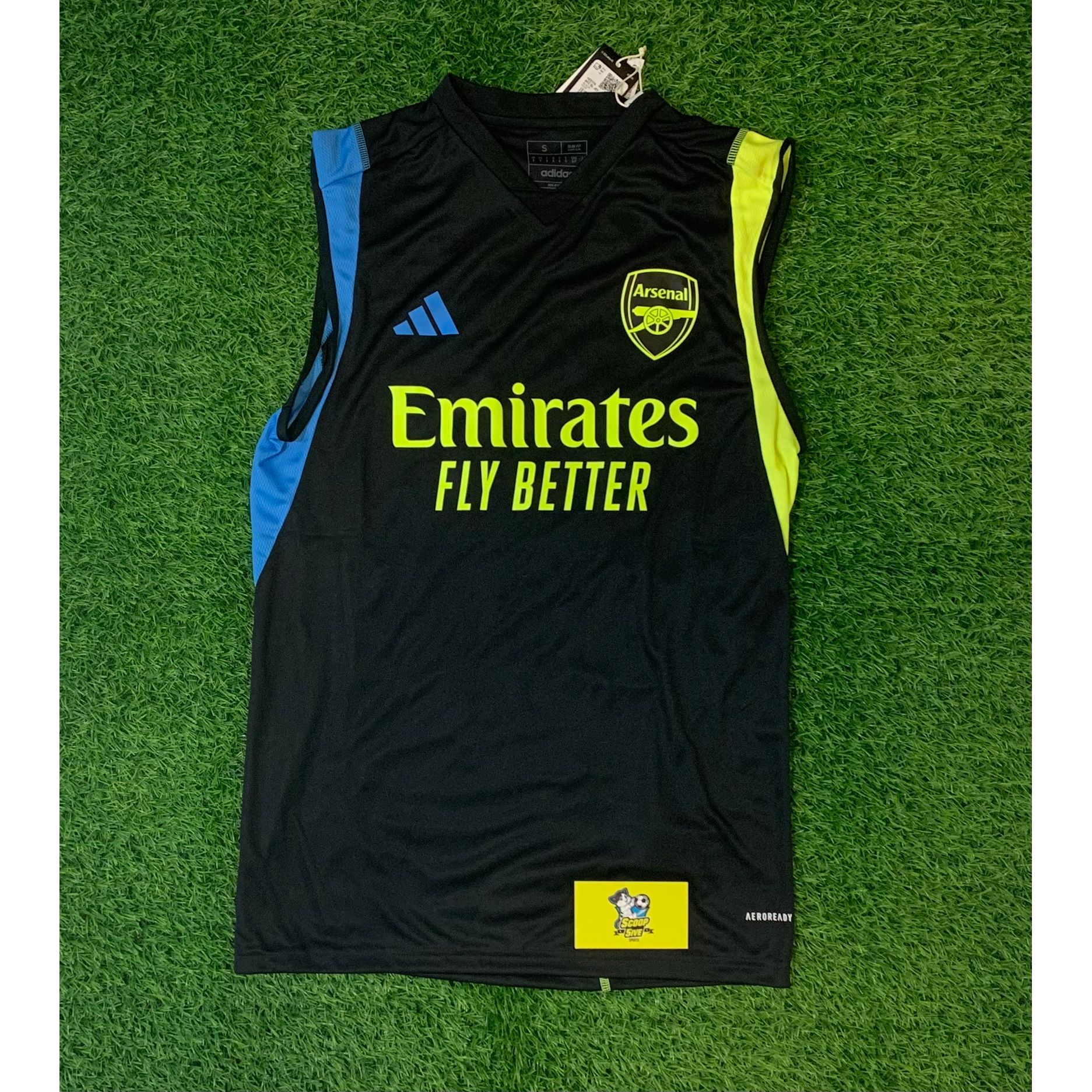 2023-24 阿仙奴 練習 背心 連DIY心口小號碼 國際碼