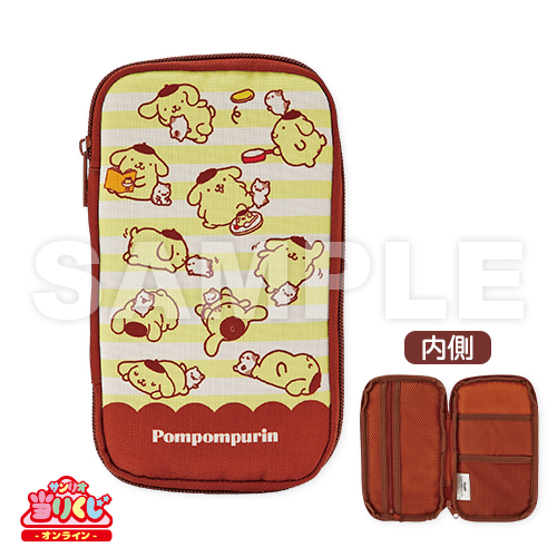現貨 日版sanrio 布甸狗pompompurin 多用途拉鍊防撞袋 （啡黃色）