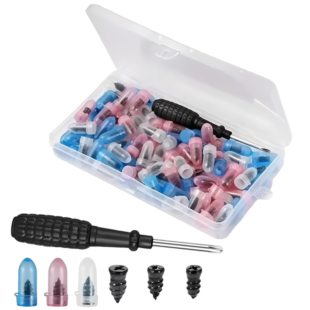 真空胎補胎釘 85件套 (28大28中28小螺絲刀) UB0253