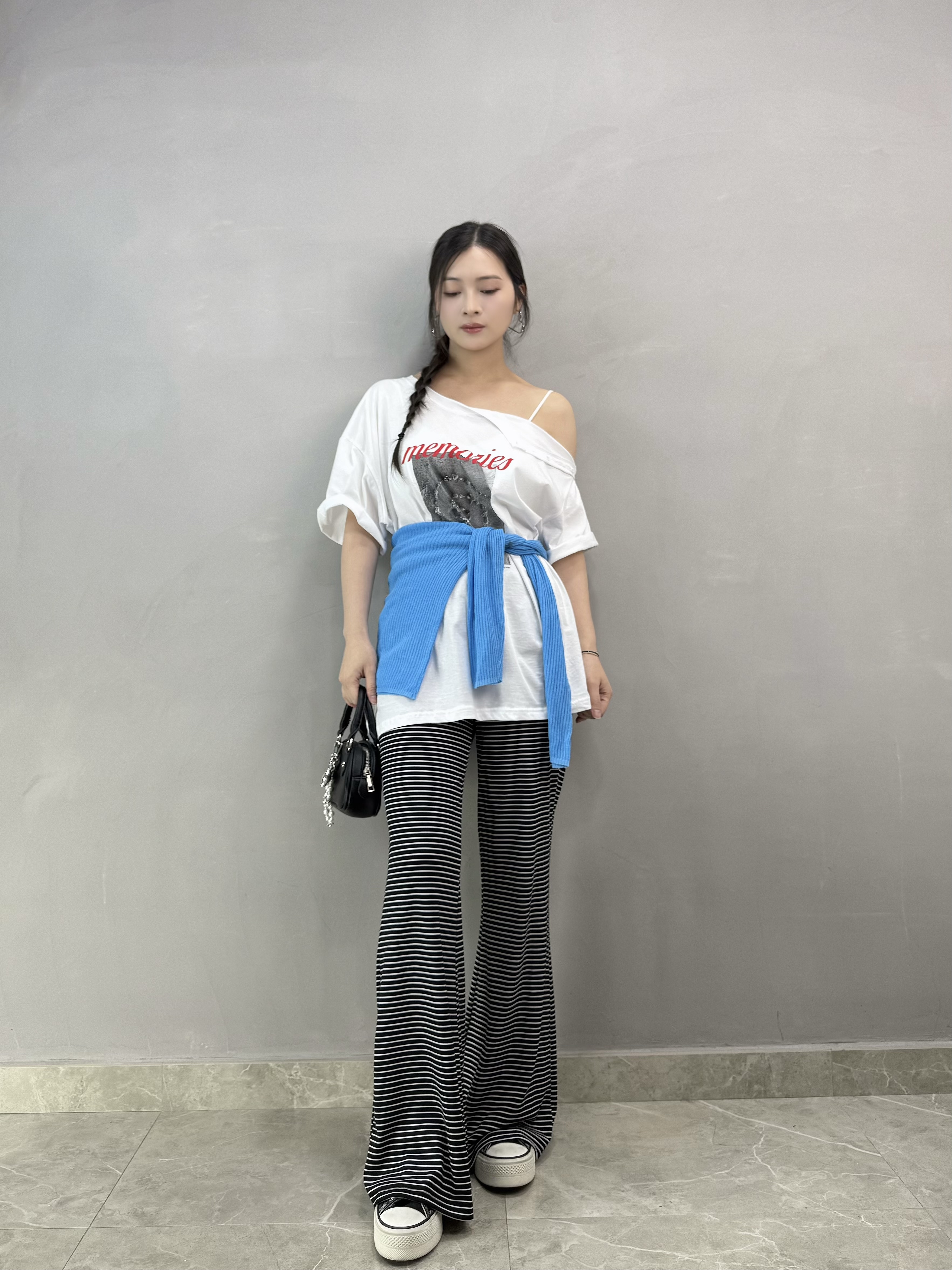 Z81 兩著扣鈕Print Tee