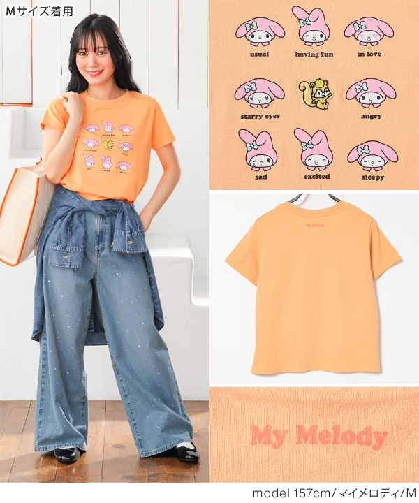 日本預訂📍日本Sanrio得意表情圖案短袖Tee