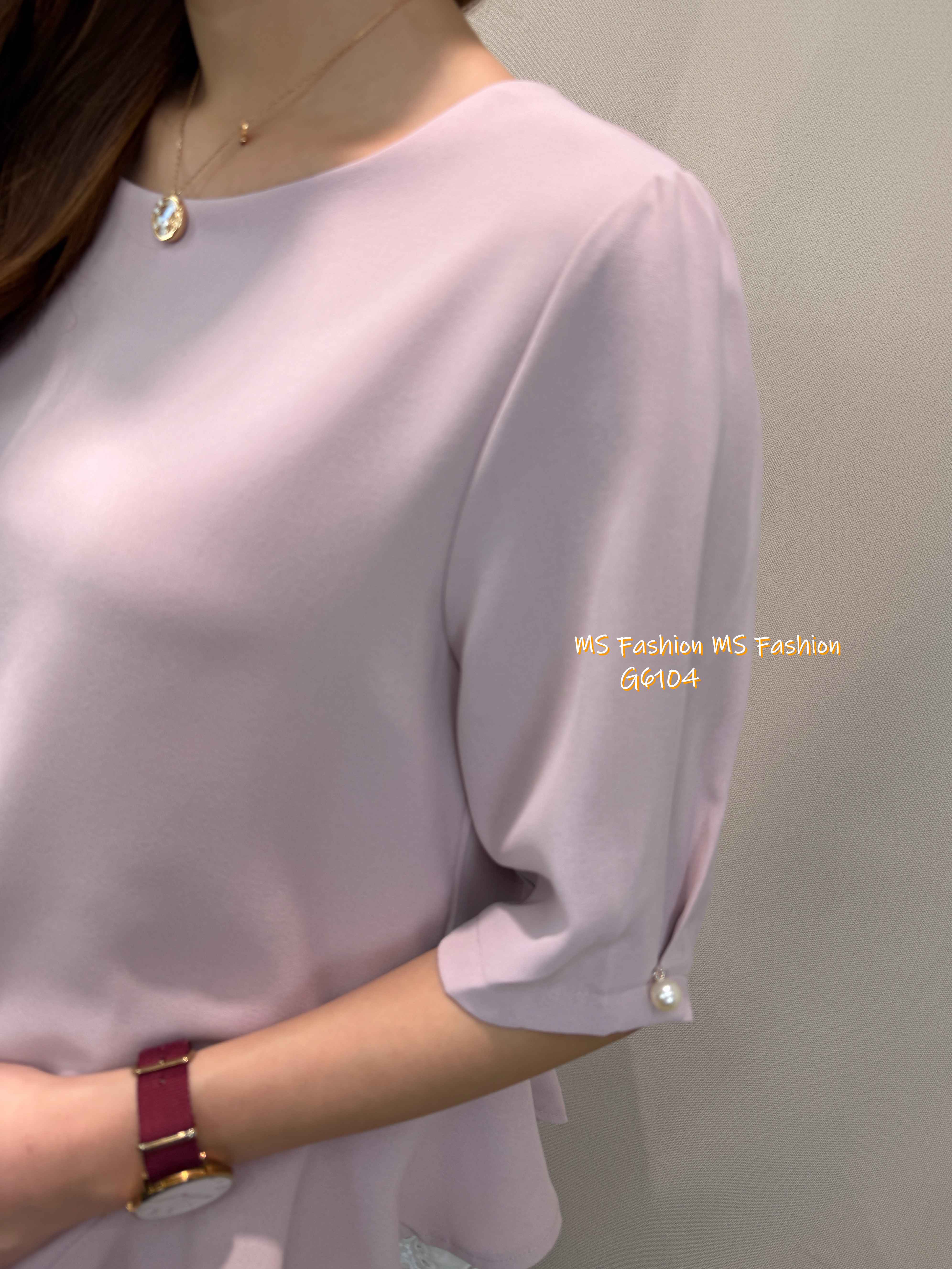 G6104 韓國🇰🇷假兩件通花腳top