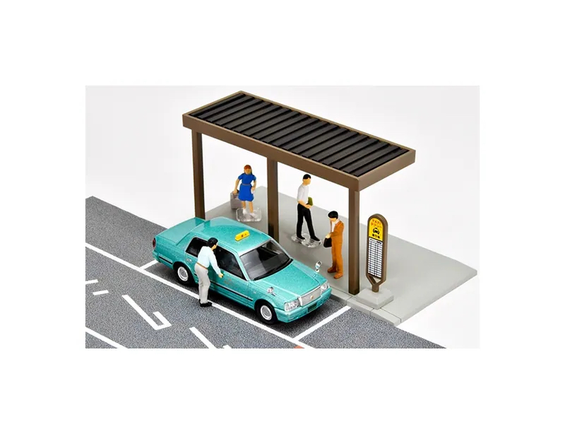 （預訂 Pre Order) Tomytec Diocolle 64 #CarSnap04c Taxi Stand (ｗ/ Toyota Crown Sedan)