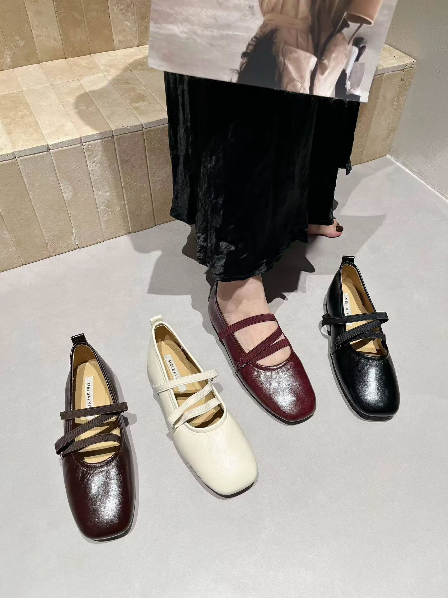 6638-110 交叉双带玛丽珍 🇨🇳