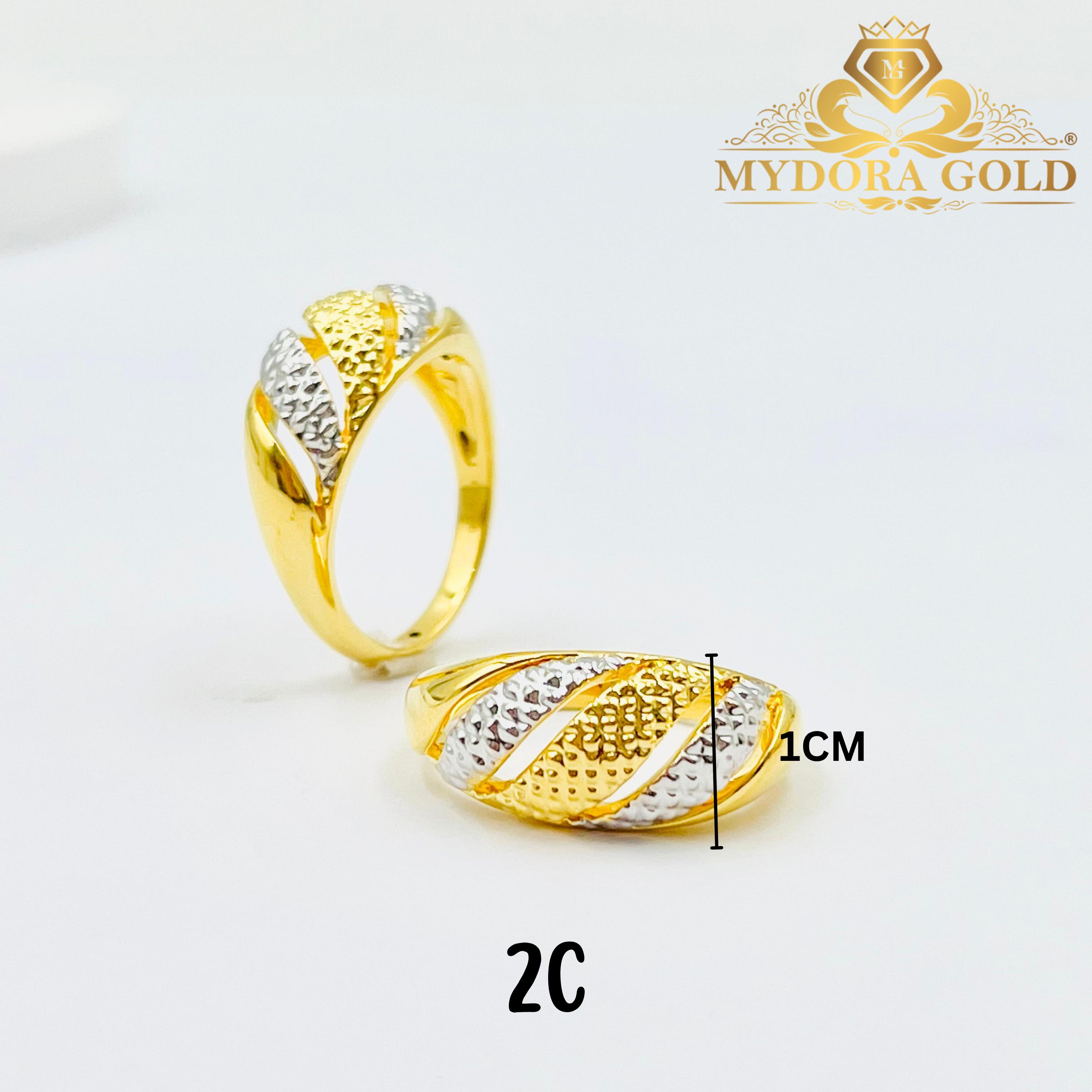 MYDORA Cincin Dome Pahat (5G) l EMAS 916/22K