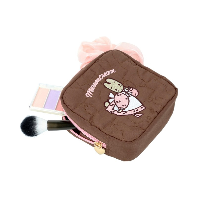 現貨｜Sanrio Marron Cream 茉莉兔 日版 絎縫刺繡 化妝袋 (S2340887)