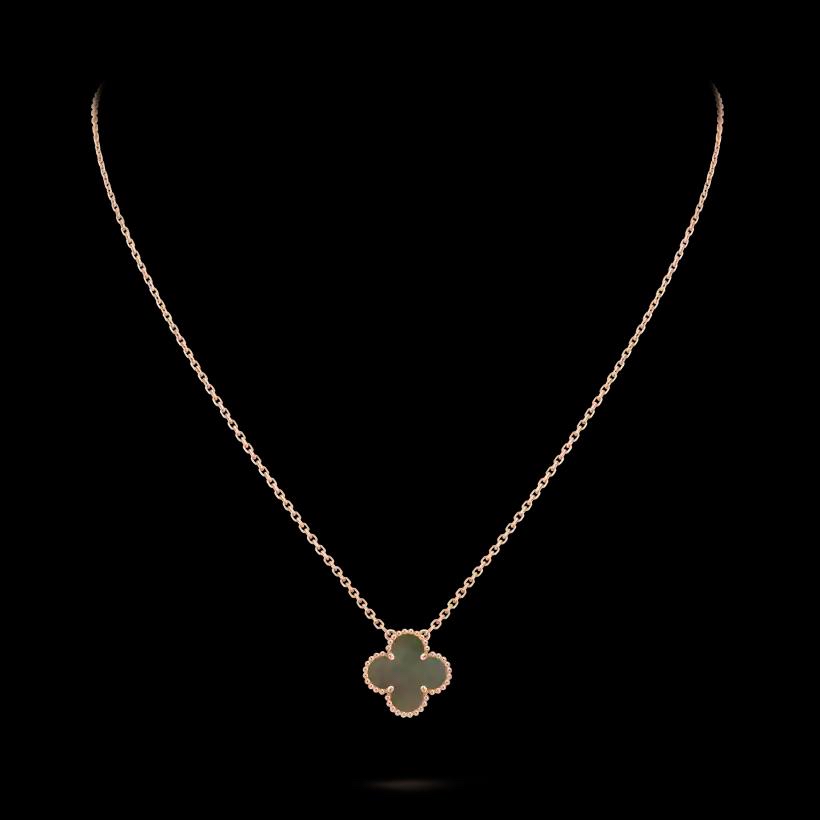 Van Cleef & Arpels Vintage Alhambra 吊墜項鍊100%Authentic, 98% new ✅ 証書2020 ✅收據 ✅ 盒子