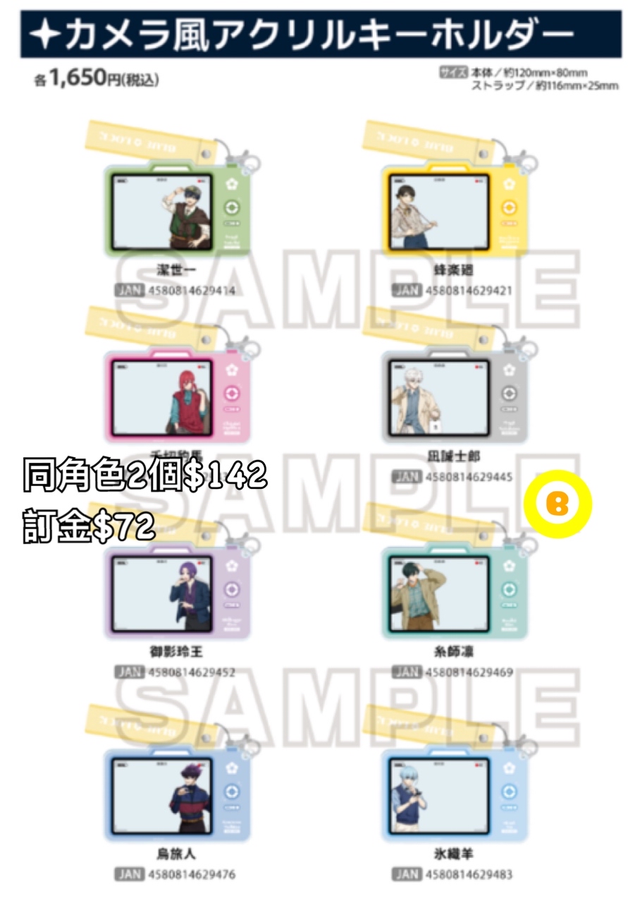 Preorder預訂7/2026年藍色監獄渋谷制霸匙扣