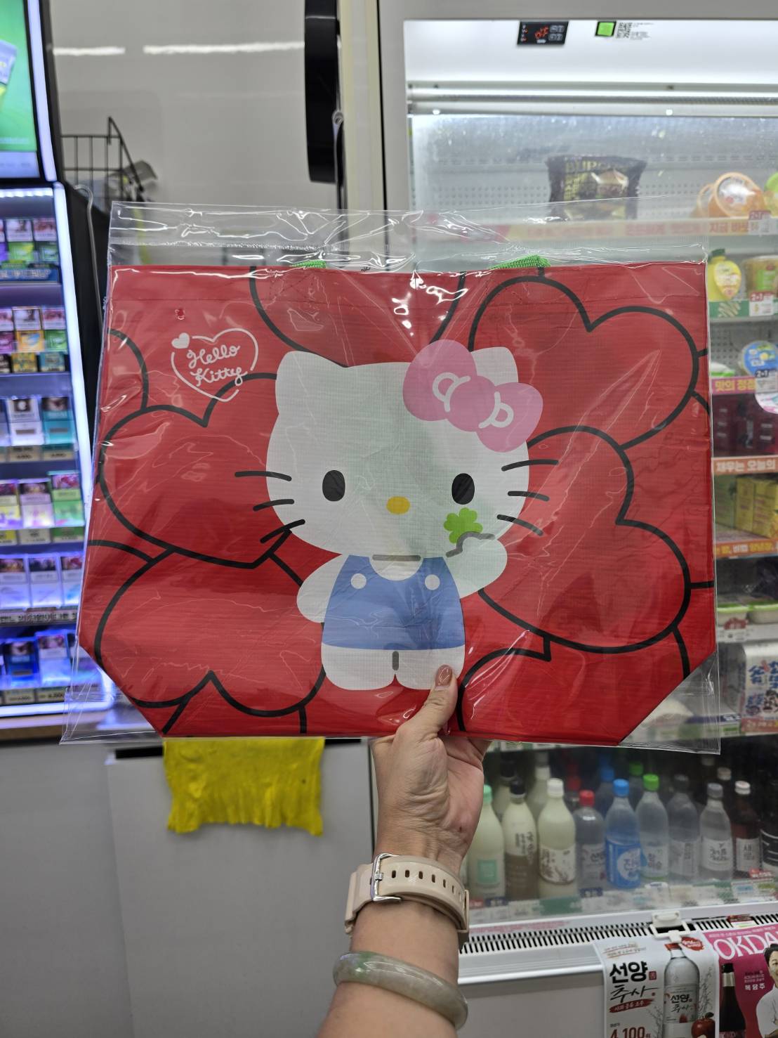 韓國 7-11 ✕ Sanrio 乘聯Hello Kitty 便攜摺疊 環保袋 5款任選