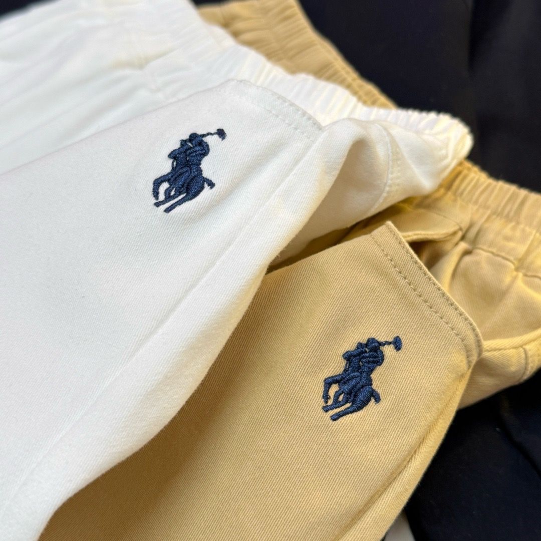 (M) 小馬刺繡梭織休閒褲2色選擇/$78條。2條起$68條。