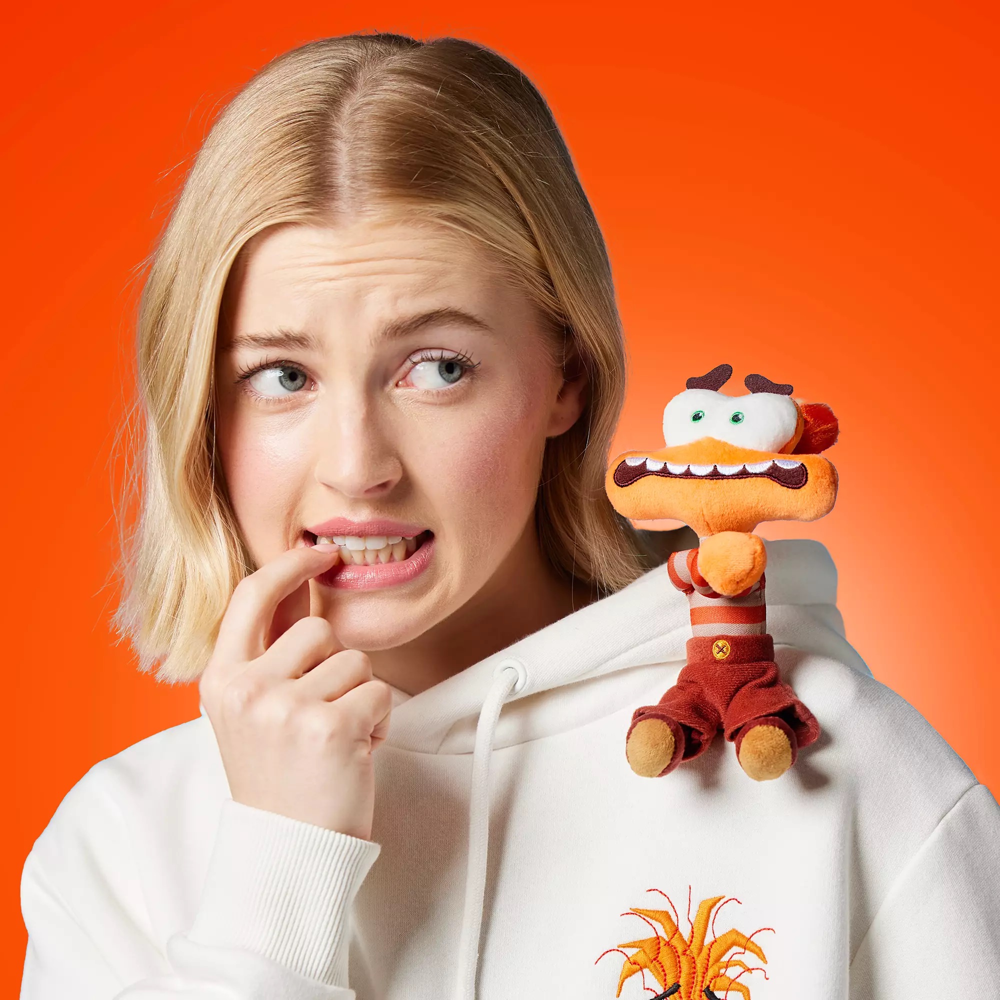 📦訂購 美國代購 美國迪士尼 Disney Inside Out 2 Anxiety Magnetic Shoulder Plush 阿焦 磁石膊頭公仔