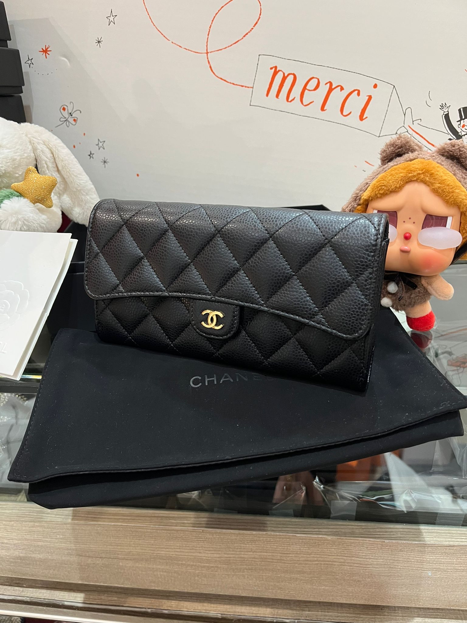 Chanel classic wallet 荔枝牛皮長銀包 AP0241 100%Authentic ,98%new ✅專門店收據✅晶片✅防塵袋✅box 