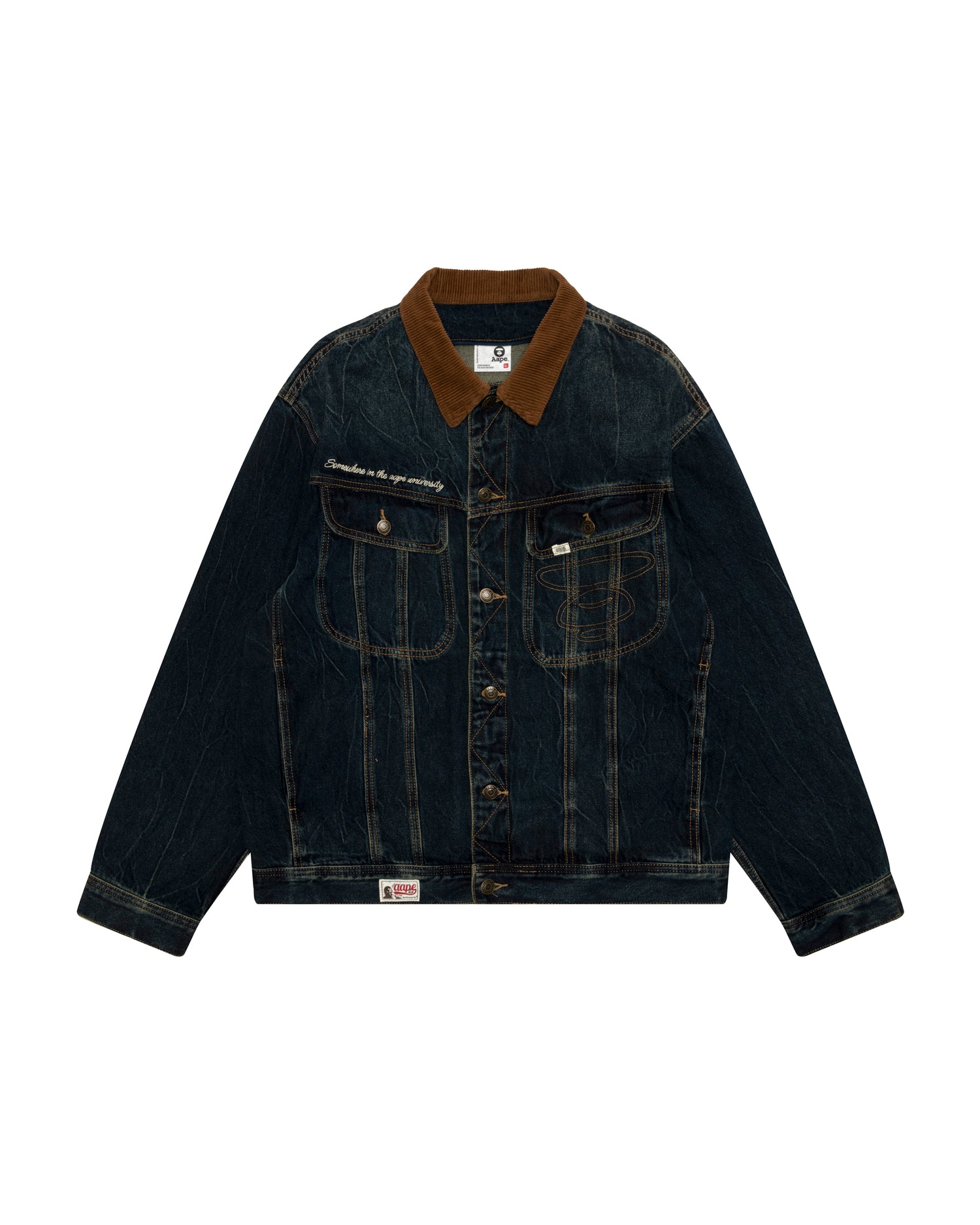 AAPE AAPEUNVS Denim Jacket With Hood (7814XXR)