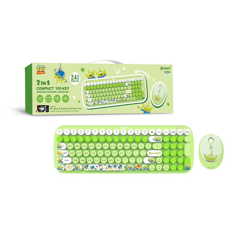 Xpower 三眼仔系列 KB7 2合1無線鍵盤滑鼠套裝